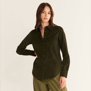 Women’s New with Tags Pendleton Corduroy Gambler Shirt in Green